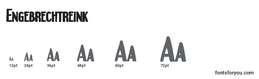 Engebrechtreink Font Sizes