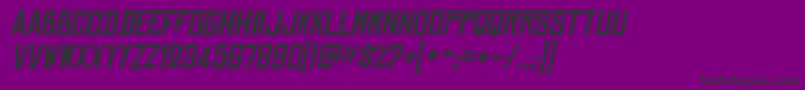 Weitere Informationen zur ChineserocksrgItalic-Schriftart ChineserocksrgItalic-Schriftart – Schwarze Schriften auf violettem Hintergrund