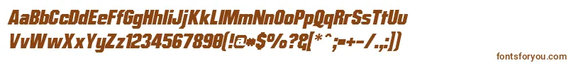 Шрифт Mrbobl – коричневые шрифты на белом фоне