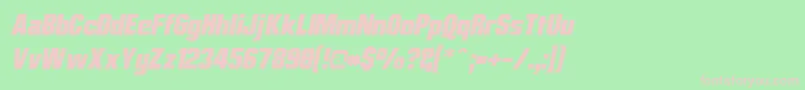 Mrbobl Font – Pink Fonts on Green Background