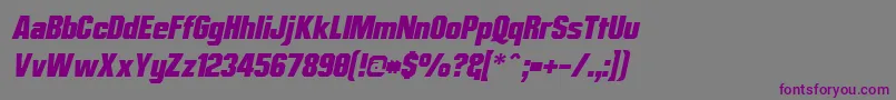 Шрифт Mrbobl – фиолетовые шрифты на сером фоне