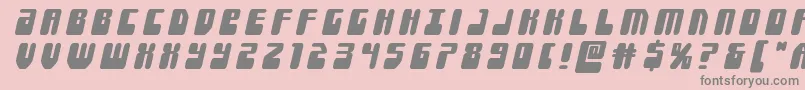 Forcemajeuretitleital Font – Gray Fonts on Pink Background