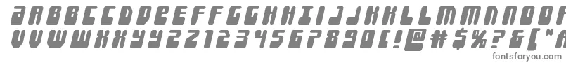 Forcemajeuretitleital-Schriftart – Graue Schriften auf weißem Hintergrund