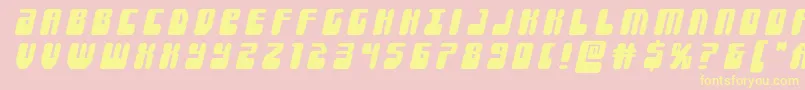 Forcemajeuretitleital Font – Yellow Fonts on Pink Background