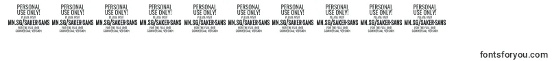 SakersansboldPersonalUse Font – Fonts for Numbers and Digits