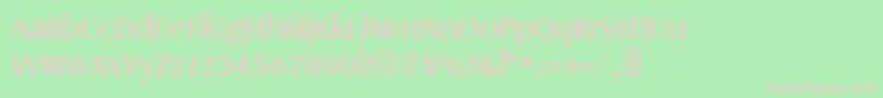 DragonRegular Font – Pink Fonts on Green Background