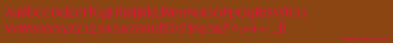 DragonRegular Font – Red Fonts on Brown Background