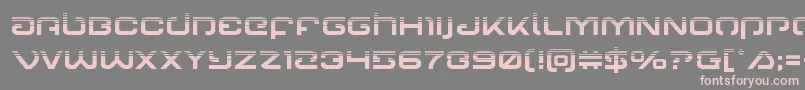 Gunrunnerhalf Font – Pink Fonts on Gray Background