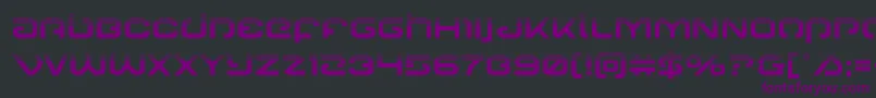 Gunrunnerhalf Font – Purple Fonts on Black Background