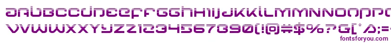 Gunrunnerhalf-Schriftart – Violette Schriften