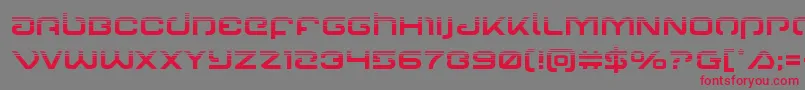 Gunrunnerhalf Font – Red Fonts on Gray Background