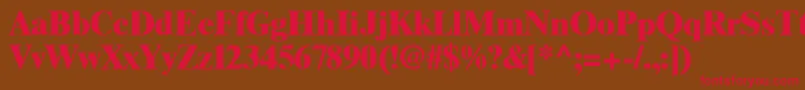 GrecoBlackSsiExtraBold Font – Red Fonts on Brown Background