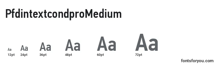 PfdintextcondproMedium Font Sizes