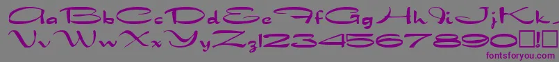 DorosiaRegular Font – Purple Fonts on Gray Background