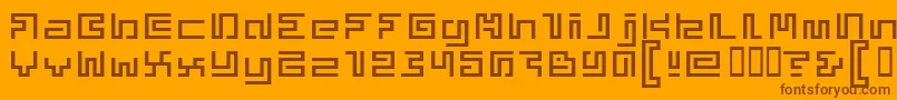 More about Superphunky Font Superphunky Font – Brown Fonts on Orange Background