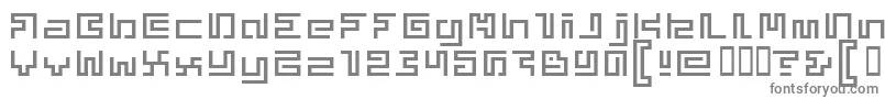 フォントSuperphunky – 白い背景に灰色の文字