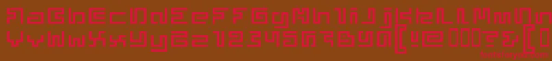 Superphunky Font – Red Fonts on Brown Background