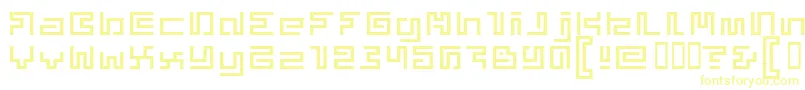 Czcionka Superphunky – żółte czcionki