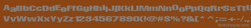 fuente Babymaker35RegularTtext – Fuentes Grises Sobre Fondo Marrón