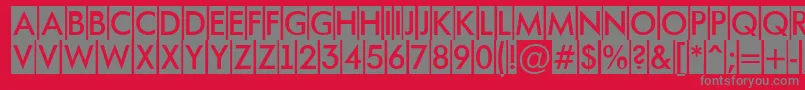 AFuturaortotitulcm Font – Gray Fonts on Red Background