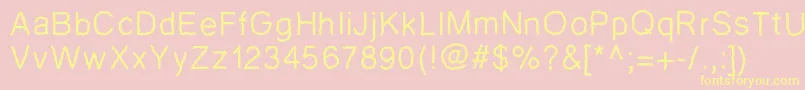 Pwzigzagfont Font – Yellow Fonts on Pink Background