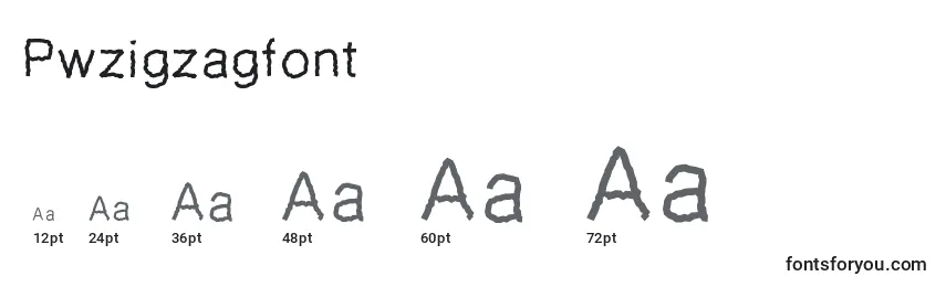 Pwzigzagfont Font Sizes