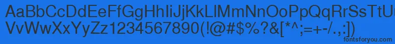 Inuktitutssk Font – Black Fonts on Blue Background