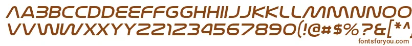 Шрифт NasalizationexItalic – коричневые шрифты на белом фоне