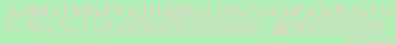 PatricianTM Font – Pink Fonts on Green Background