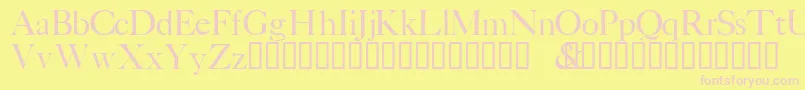 PatricianTM Font – Pink Fonts on Yellow Background