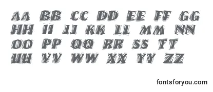 LinolettercutraggedItalic-fontti