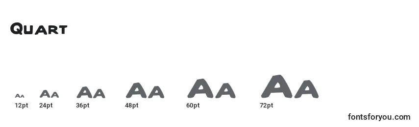 Quart Font Sizes