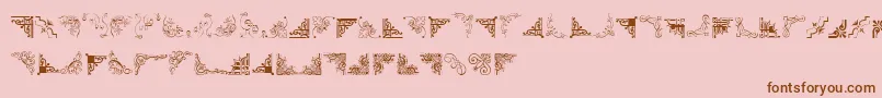 CornpopThree Font – Brown Fonts on Pink Background