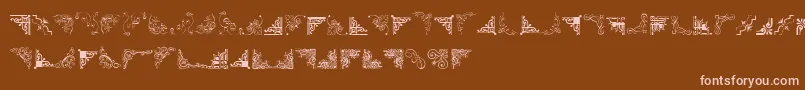 CornpopThree Font – Pink Fonts on Brown Background