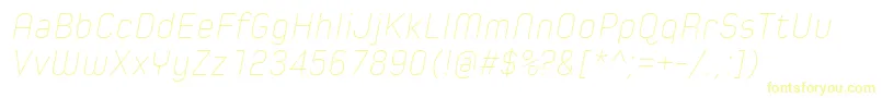 SpoonUltraLightItalic Font – Yellow Fonts