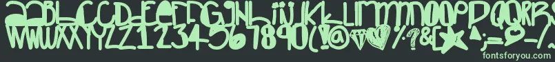 Creepers Font – Green Fonts on Black Background