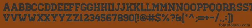 HomesteadRegular Font – Black Fonts on Brown Background