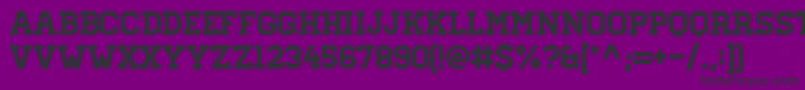 HomesteadRegular Font – Black Fonts on Purple Background