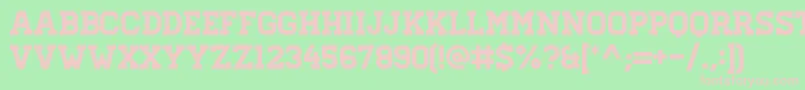 HomesteadRegular Font – Pink Fonts on Green Background