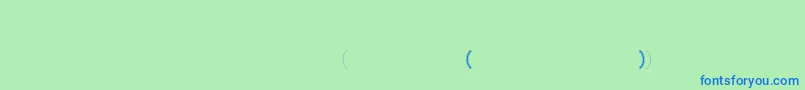 Czcionka Hl2cross – niebieskie czcionki na zielonym tle