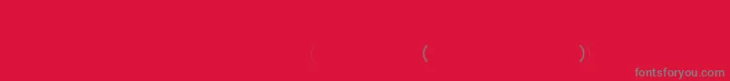 Hl2cross Font – Gray Fonts on Red Background