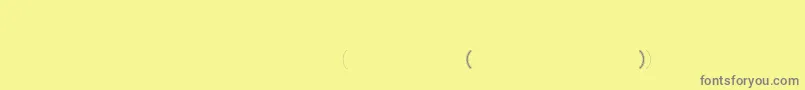フォントHl2cross – 黄色の背景に灰色の文字