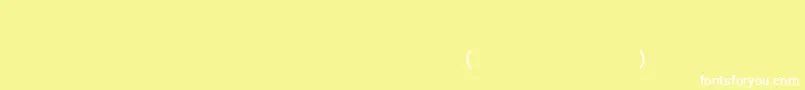 Czcionka Hl2cross – białe czcionki na żółtym tle