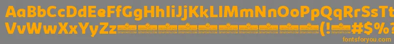 KabrioExtraboldTrial Font – Orange Fonts on Gray Background