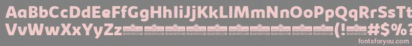 KabrioExtraboldTrial Font – Pink Fonts on Gray Background