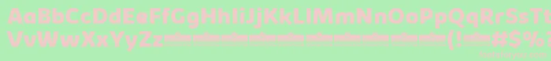 KabrioExtraboldTrial Font – Pink Fonts on Green Background