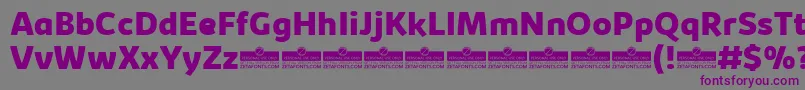 KabrioExtraboldTrial Font – Purple Fonts on Gray Background