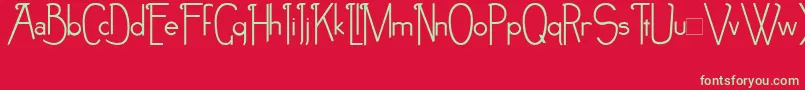 NoirEtBlanc Font – Green Fonts on Red Background