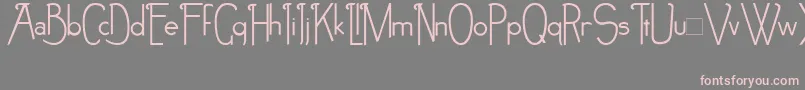 NoirEtBlanc-Schriftart – Rosa Schriften auf grauem Hintergrund