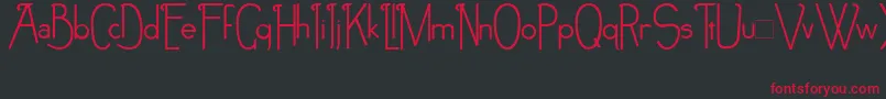 NoirEtBlanc Font – Red Fonts on Black Background